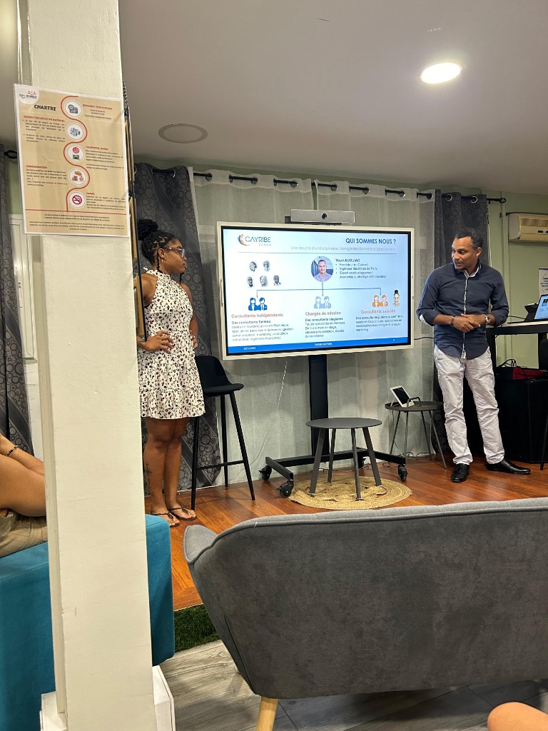 Présentation de l'organigramme et de l'approche du cabinet CAYRIBE PARTNERS